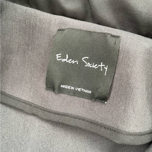 Eden Society Women's Dark Grey Gray Holly Contrast Hood Cargo Jacket Size Small - Picture 9 of 12